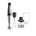 Braun MultiQuick Immersion Hand Blender + 1.5-Cup Food Processor, Whisk, Beaker, MQ7025