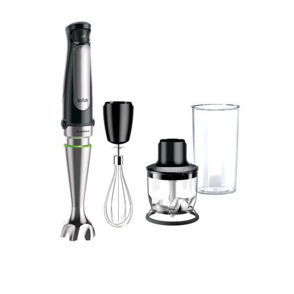 Mélangeur à main MultiQuick de Braun + Hachoir de 1.5 tasse, fouet et gobelet