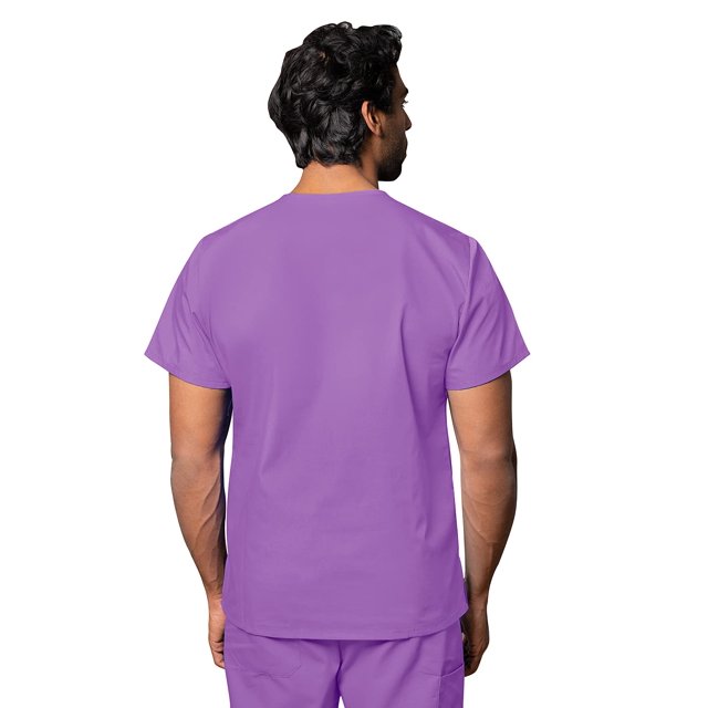 Adar Universal Unisex Scrub Set - Unisex V-Neck Scrub Top & Tapered Drawstring Scrub Pants