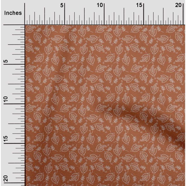 oneOone Polyester Lycra Fabric Artistic Floral Sashiko Printed Craft Fabric BTY 56 Inch Wide