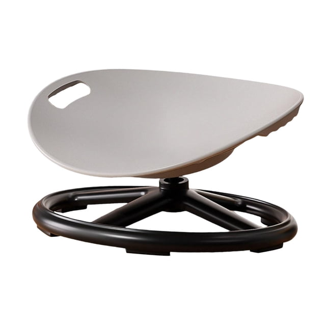 Lipstore Kids Swivel Chair 360 Degree Rotation Rotating Stool for Living Room Bedroom Silver