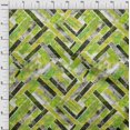 thumbnail image 4 of oneOone Rayon Light Green Fabric Stripes Sewing Material Print Fabric By The Yard 56 Inch Wide, 4 of 4