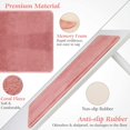 thumbnail image 4 of Memory Foam Bath Mat, Non Slip Absorbent Bath Rug Super Cozy Plush Bathroom Rug Carpet Machine Wash Shower Bath Rug 19.7"X31.5"(50X80Cm), Pink, 4 of 8
