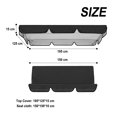 thumbnail image 2 of WIFKLSIIPG Outdoor Courtyard Swing Ceiling Cover Awning Rain Cover Replacement Cloth(Black), 2 of 8