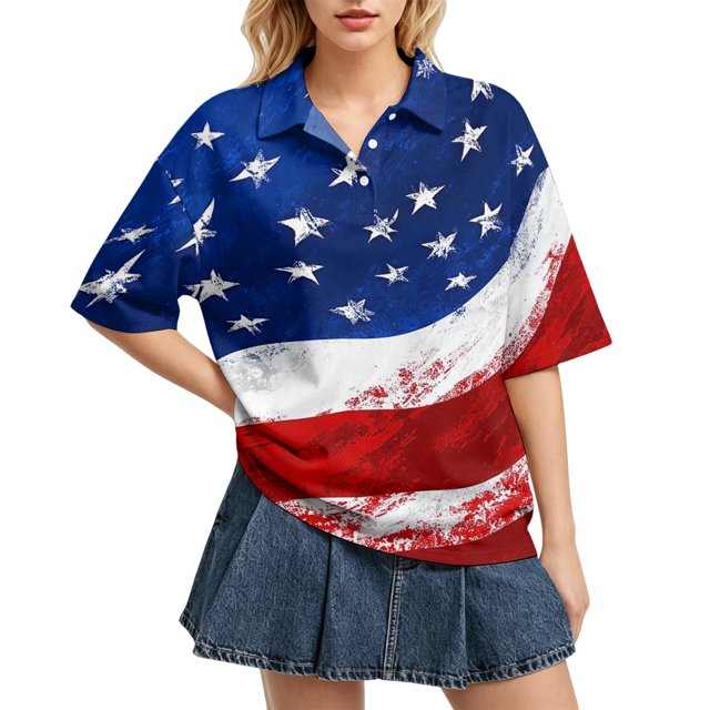 Sewkxo Polo à Manches Courtes pour Femmes, Col Oversize, T-Shirt à Enfiler Y2k, Décontracté, Ample, Mode Urbaine, Chandail de Rugby, Rouge Foncé TG