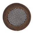 thumbnail image 2 of Saro Lifestyle Assiettes de Charge en Rotin Faites à la Main, Brun, Ensemble de 4, 13 Po, Rondes, Rotin, Assiette de Charge, 2 of 5