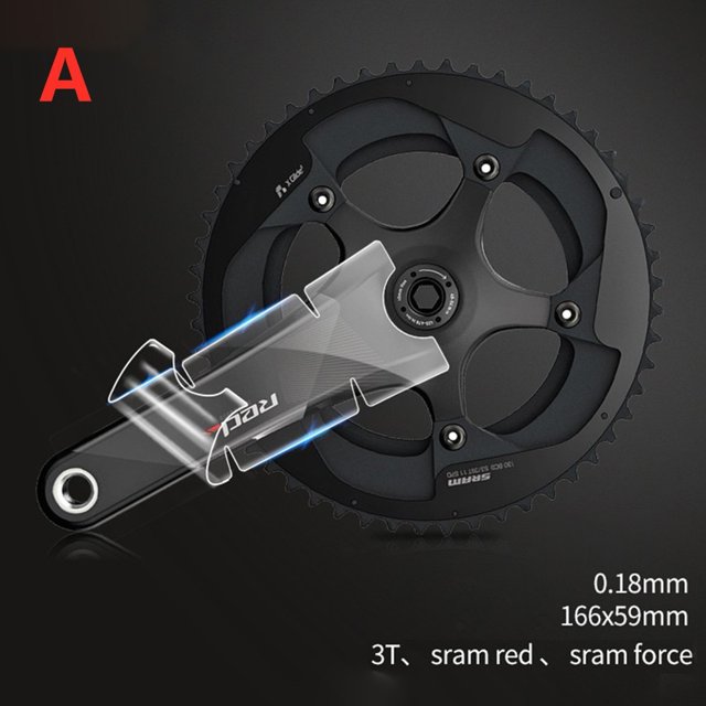 Bgsha Bicycle Crank Protector Stickers Decals Road Bike Adhesive TPH For-SRAM/SHIMAN0