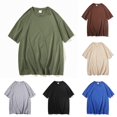thumbnail image 3 of Lefu T-Shirts de Base Unis à Manches Courtes d'Été pour Hommes et Femmes, Unisexes, Hauts Polyvalents, 3 of 8