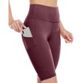 thumbnail image 3 of Women's Running Biker Shorts with Side Pockets High Waisted, 3 of 7