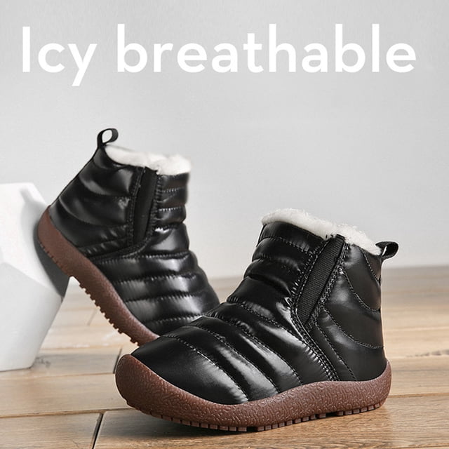 Cameland Semelle en Caoutchouc Neige Enfants Chaussures en Coton Bottes de Randonnée en Molleton Extérieur