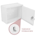 thumbnail image 3 of FONDOTIN Porte-Lait Suspendu pour Rangement Sécurisé Plastique Blanc 1 Pcs, 3 of 7