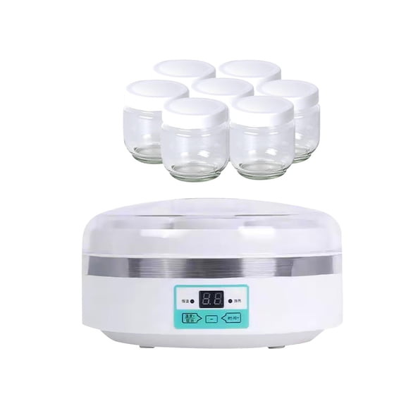 yuksok Yogurt Maker with 7 Glass Cups Automatic Yogurt Makers for Cafe Kitchen Home 7 Glass