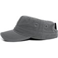thumbnail image 3 of ORUYROP Classic Cotton Flat Top Military Cadet Cap,Army Hat, 3 of 6