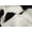 WHITE & BLACK, variant on H-Natural Kobe Cowhide 6'X7' Rug