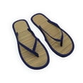 thumbnail image 3 of Kcodviy Women Flat Slippers Comfortable Flip Flop Women Summer Non-Slip Sandals Silent Bamboo Jelly Flip Flops for Women with Bow and Studs Rattan Flip Flop, 3 of 4