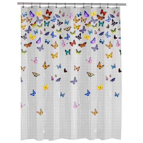 Flutterby PEVA Shower Curtain