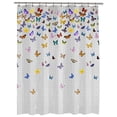 thumbnail image 1 of Rideau de douche en PEVA Flutterby, 1 of 6