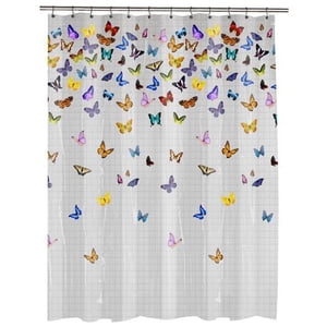 Flutterby PEVA Shower Curtain