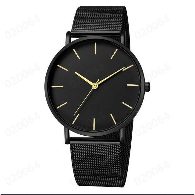 WIFKLSIIPG Montre-Bracelet Analogique en Acier Inoxydable Mode Hommes Sport Militaire Date Quartz