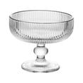 thumbnail image 2 of DOLITY Dessert Sundae Cups Mini Trifle Bowl 11oz Clear Vertical Stripe Pattern, 2 of 9