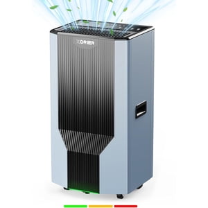 Déshumidificateur commercial Energy Star avec pompe et tuyau de vidange pour grand Space 1,500 Unité monétaire - 120 Déshumidificateur de pinte pour grande chambre, maison, sous-sols, bureau, maison entière, dégivrage automatique, minuterie