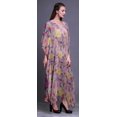 thumbnail image 3 of Bimba Kaftan Floral pour Femmes, Tenue d'Intérieur de Vacances, Robe Maxi, Couvre-Maillot de Plage - 4X-5X, 3 of 5