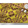 thumbnail image 2 of Soimoi Poly Georgette Fabric Moroccan Damask Print Fabric by The Yard 52 Inch Wide, 2 of 3