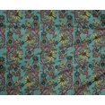 thumbnail image 4 of oneOone Polyester Lycra Fabric Leaves & Floral Block Print Fabric By The Yard 56 Inch Wide, 4 of 4