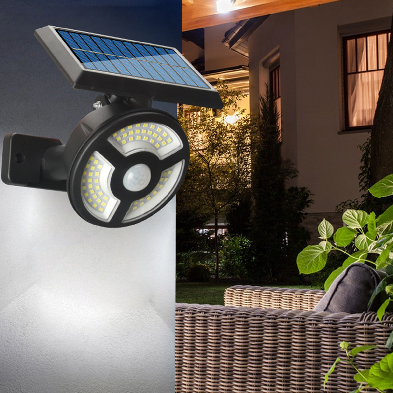 Aidoshy LED Outdoor Solar Lights, Land-scape Spotlights, Garden Lights, Wireless Solar Powered Outdoor Lights/Lighting For Yard, Walkway,Solar Street Lights Outdoor