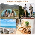 thumbnail image 3 of IFANLANDOR Wooden Folding Outdoor Side Table Sturdy Design Portable for Garden and Home, 3 of 8