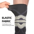 thumbnail image 3 of 2pcs Ultra Knee Compression Sleeve - Professional Knee Brace  Elastic Knee Wraps Patella Stabilizer with Silicone Gel Spring Support  Knee Support Non-slip for Men Women, 3 of 6