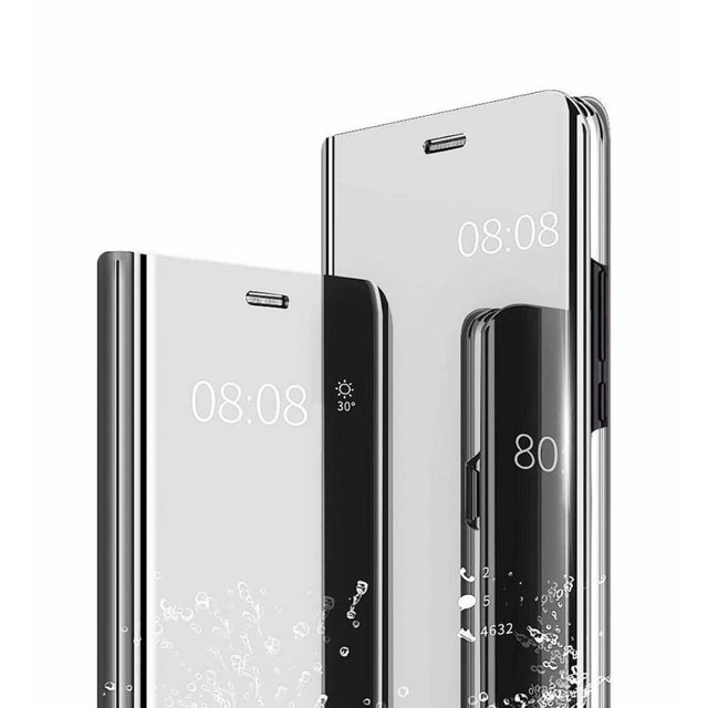 Étui pour Samsung Galaxy S10 Plus Mince Support Amovible Protection Miroir à Rabat Galaxy S10 Plus