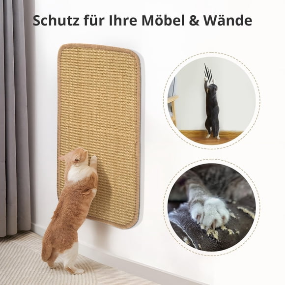 Sofa -Scratch Stickers Protective Cat Scratching Mat for Sofas Sisal Carpet Wall Panels and Carpets – Durable Guards for Pet Owners