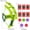 Green, variant on Slingshot Target Sticky Ball Bow Target Montessori Educational Toy Arrow Set Throw Sport Outdoor Fidget Game,Orange
