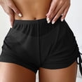 thumbnail image 2 of Plebaso Women's Mesh Shorts Beachwear See Through Bikini Bottom Summer Cover up Shorts with Drawstring, 2 of 7