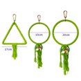 thumbnail image 4 of CBFFDC Pet Sewing Parrot Sewing Toy Bite Resistant Rope for Cockatiels Conures Parakeets Triangle Round Hanging Perch Pet Supplies, 4 of 6