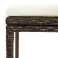 thumbnail image 5 of vidaXL Bar Stools with Cushions 2 pcs Brown Poly Rattan, 5 of 5