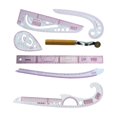 thumbnail image 3 of Règle de Couture Bricolage Ensemble Tailleur Concepteurs Outils de Couture Durables Couturières Ruler 6 Ruler, 3 of 8