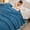 Blue, variant on YIMWNYI Extra Thick Flannel Fleece Blanket, Soft Cozy Throw, Warm Double Layer Cover, Perfect for Couch or Bed, All Seasons Use, Lightweight Microfiber Comfort