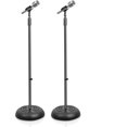 thumbnail image 3 of Support de Microphone Universel Compact à Base - Hauteur Réglable de 2,8 à 5 Pi, Robuste et Léger, Support de Micro de Studio sur Pied avec Adaptateur de Micro Standard 5/8 Pouces - Pyle PMKS5X2 (Paire), 3 of 15