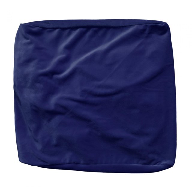veasfak Housse d'Ottoman Carrée en Velours à Haute Extensibilité, Bleu Marine, Conçue pour le Salon. Fabriquée en Tissu polyester Doux, Elle Convient aux ottomans de dimensions de 12,99 à 17,72 Pouces de Longueur et de Largeur, et de 14,96 à 17,72 Pouces de Hauteur. Dotée d'Un Bas Élastique pour un Ajustement Sécuritaire et Lavable à la machine pour un Entretien Facile.