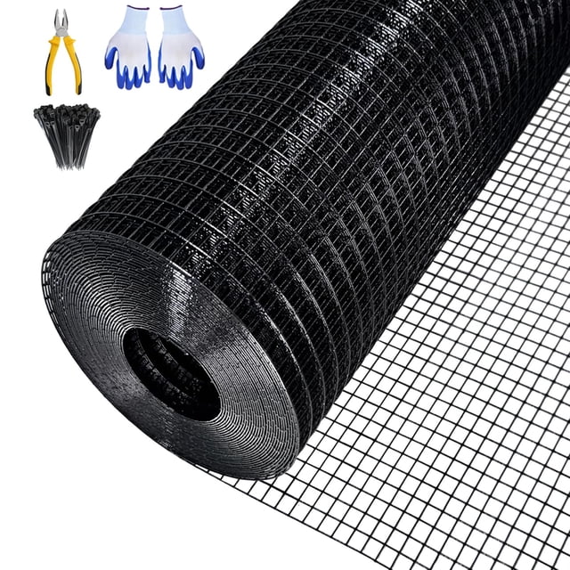 GloryStar Heavy Duty Hot-Dip Galvanized Welded Wire Mesh Fence, Perfect for Garden Security, Animal Enclosures, and Poultry Netting, Long-Lasting Rust-Resistant Outdoor Solution