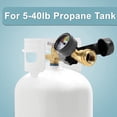 thumbnail image 2 of GASPRO Propane Tank Gauge with QCC1/Type 1 Connection, Easy-to-Read Propane Gas Level Indicator Gauge, Propane Adapter for 5-20lb Propane Tanks, Fits BBQ Grill, RV, Camper, Heater & Fire Pit, 2-Pack, 2 of 9
