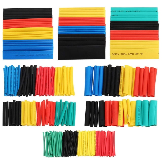 Set Of 164 Pieces Of Polyolefin Heat Shrink Tubing, Shrinking, Insulated Heat