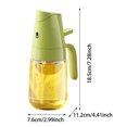 thumbnail image 3 of 2in1 Glass Sprayer & Dispenser Olive Dispenser Bottle Spray Bottle For Cooking Olive Sprayer Cooking Dispenser For Kitchen Air Fryer Frying BBQ Maple Syrup Taps Spritzer Bottles Kitchen Glass Bottle, 3 of 4