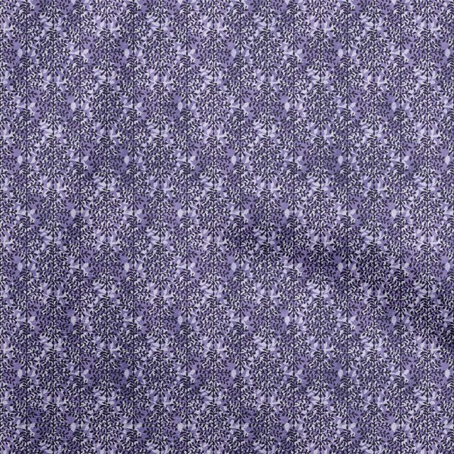 oneOone Velvet Violet Fabric Asian Dabu Print Sewing Craft Projects Fabric Prints By Yard 58 Inch Wide
