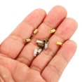 thumbnail image 5 of Unique Bargains Cord End Caps, 100Pcs 3x7mm Metal Spring Coil End Tips Crimp Terminators Caps Rose Gold, 5 of 5