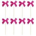 thumbnail image 2 of Insert Sign 8 Pcs Pinces à Cheveux Nœud Rose Rouge Pics à Cupcakes et Pics à Gâteau pour Décorations de Fête d'Anniversaire et de Mariage Rkxzt, 2 of 9