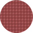 thumbnail image 1 of Ahgly Company Tapis d'Intérieur Ronds Transitionnels Rouges Lavables à la Machine, 7 Pieds Rond, 1 of 7
