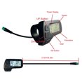 thumbnail image 4 of Electric Bike Display, Lightweight Clear LCD Screen Electric Bicycle Meter Power Display 24V 36V 48V Universal Portable  For Electric Bike, 4 of 8